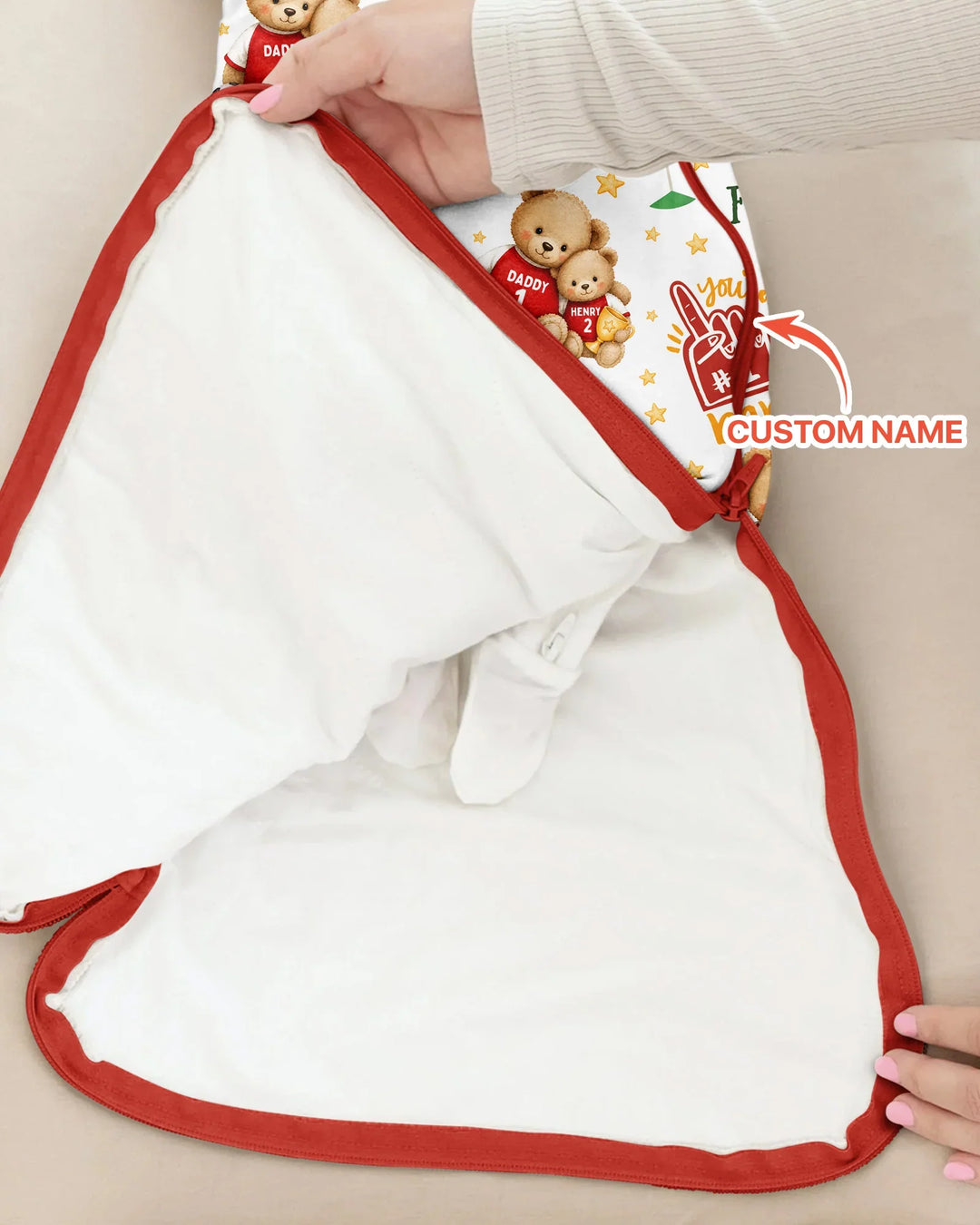 You're #1 Dad Daddy & Me Matching Bamboo Sleep Bag