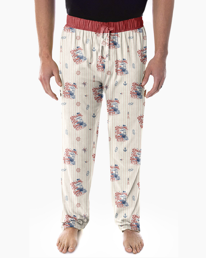 Spilling The Tea Since 1773 Family Matching Bamboo Men's Pajama Set