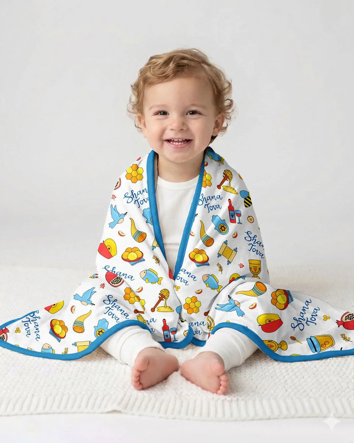 Shanah Tovah U'Metukah Bamboo Blanket