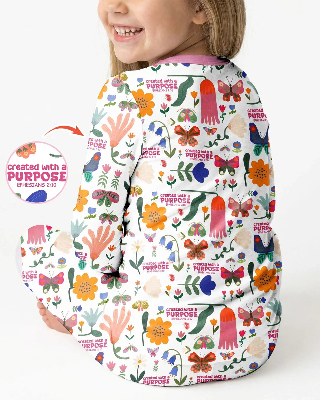 Created With A Purpose Bamboo Two Piece Long Sleeve Pajama Set