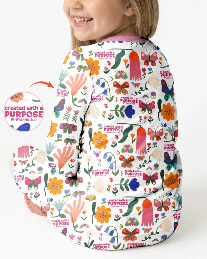 Created With A Purpose Bamboo Two Piece Long Sleeve Pajama Set