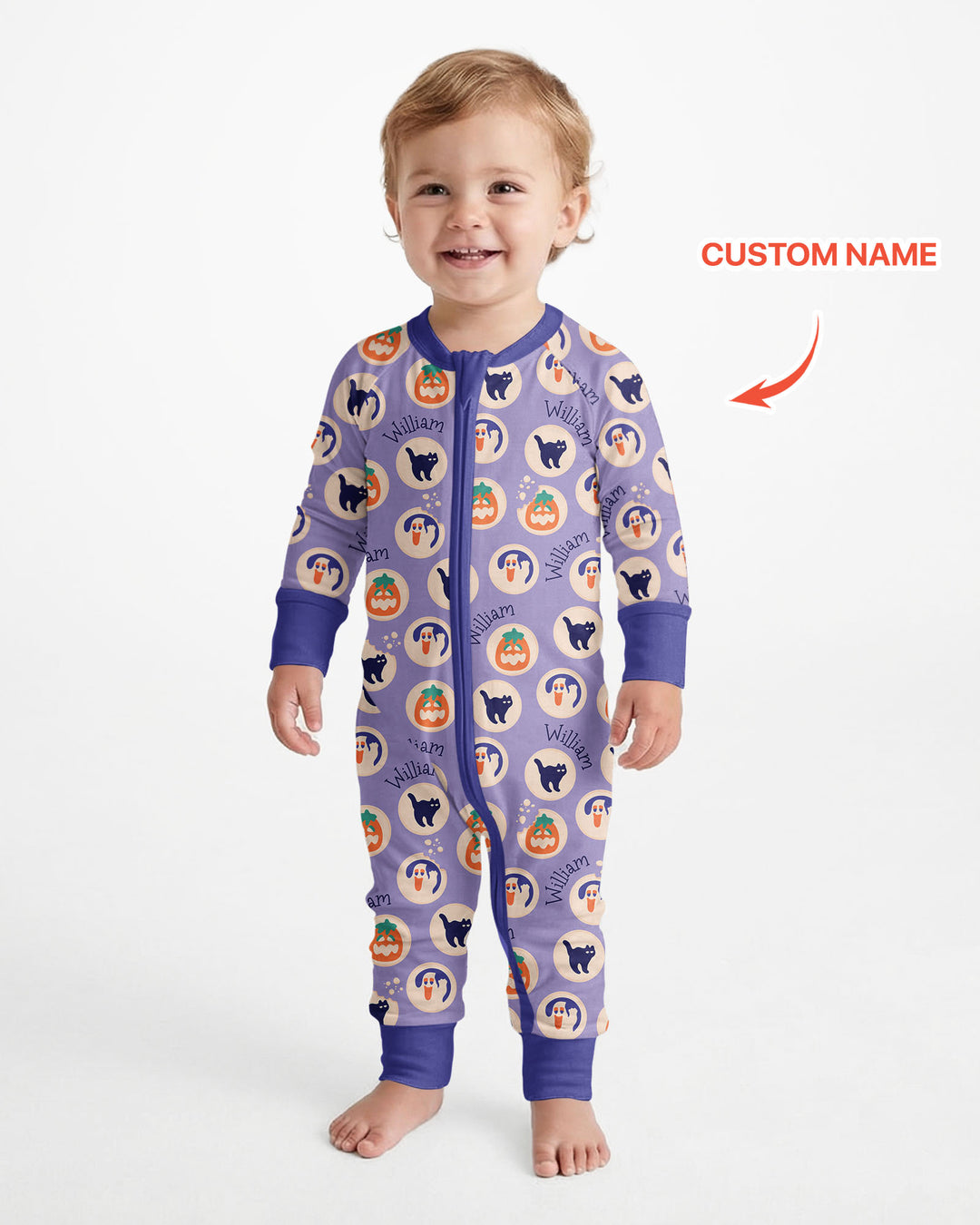 Boo Crew Custom Name Bamboo Convertible Zippy