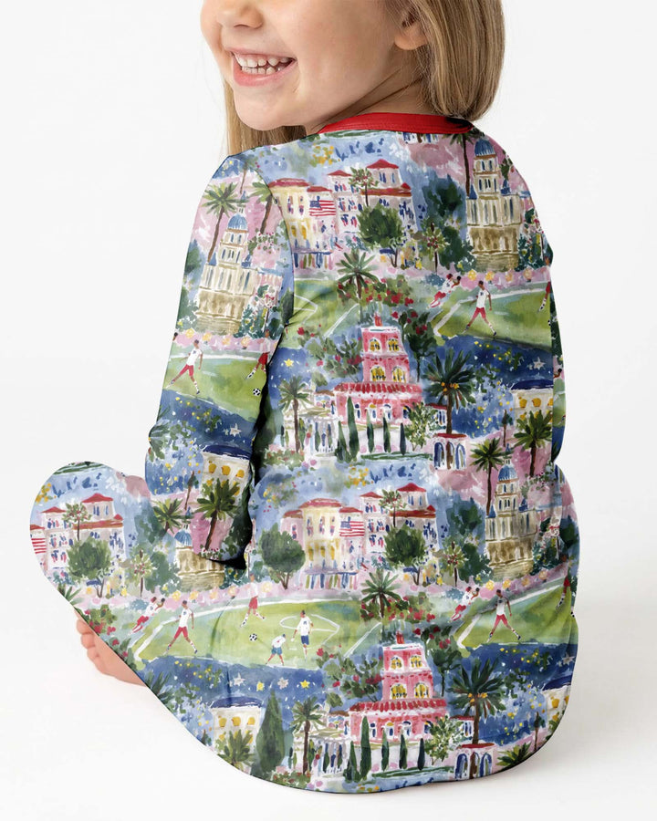 Soccer Tour 2026 Bamboo Two Piece Long Sleeve Pajama Set