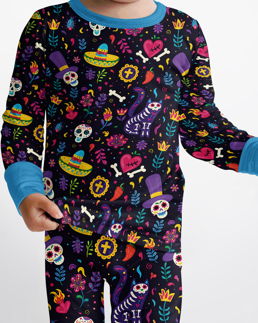 Template Bamboo Two Piece Long Sleeve Pyjamas Set
