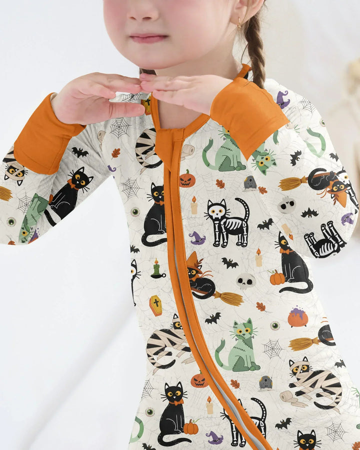 Spooky Cat Squad Bamboo Convertible Zippy