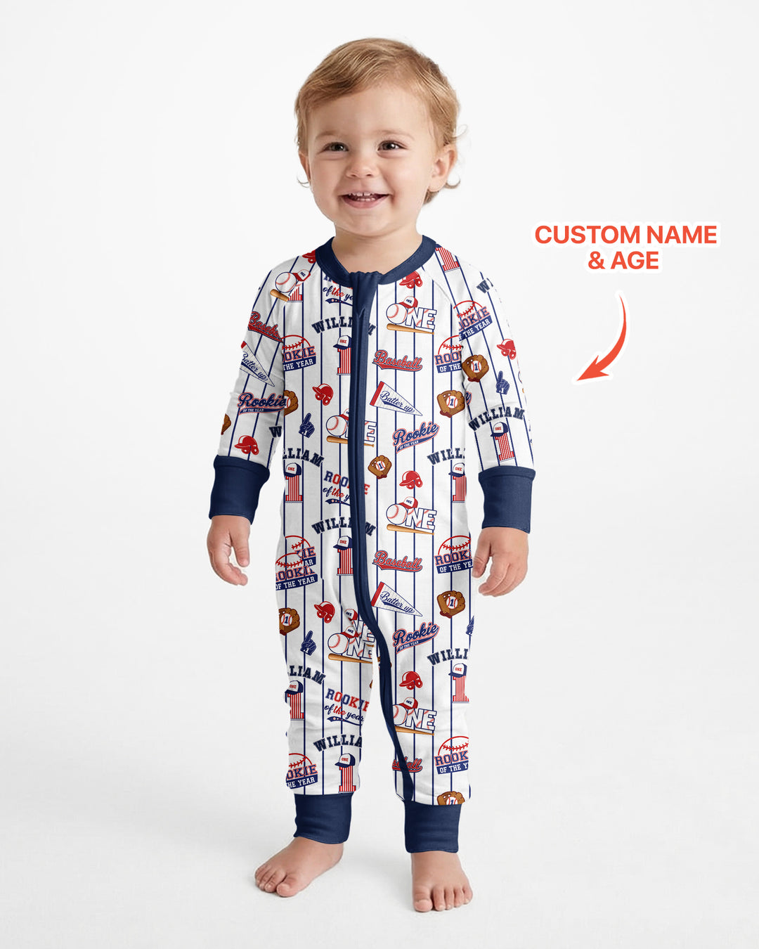 Baseball Birthday Boy Bamboo Convertible Zippy
