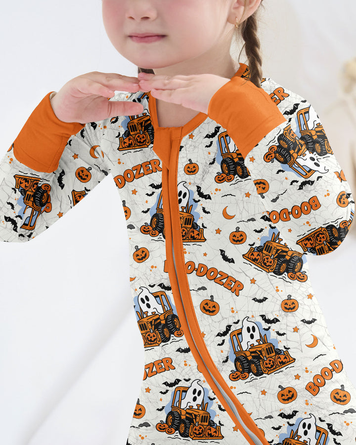 Boo-dozer Halloween Bamboo Convertible Zippy