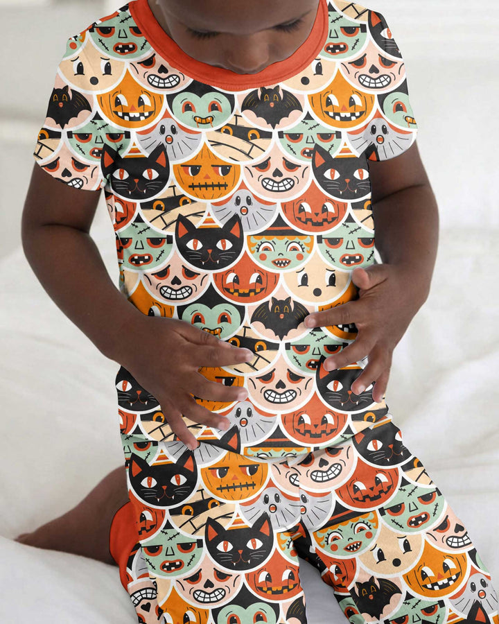 Monster Mash-Up Bamboo Two Piece Short Sleeve Pajama Set