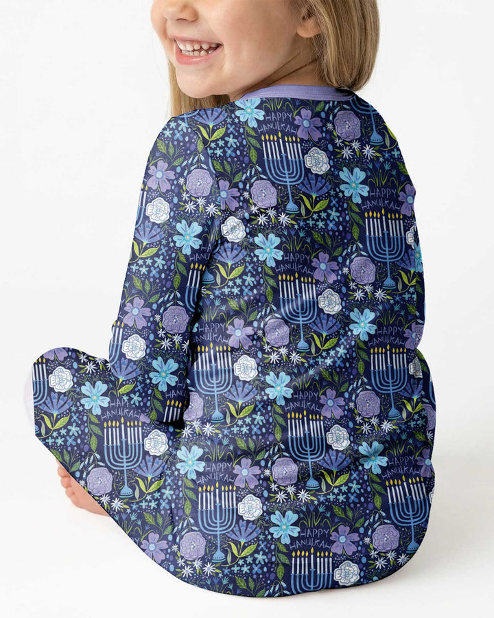Hanukkah Me and Mom Matching Bamboo Two Piece Long Sleeve Pajama Set