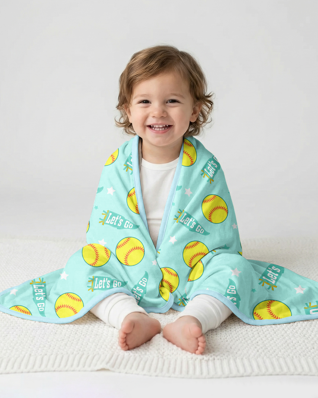 Softball Lovers Bamboo Blanket