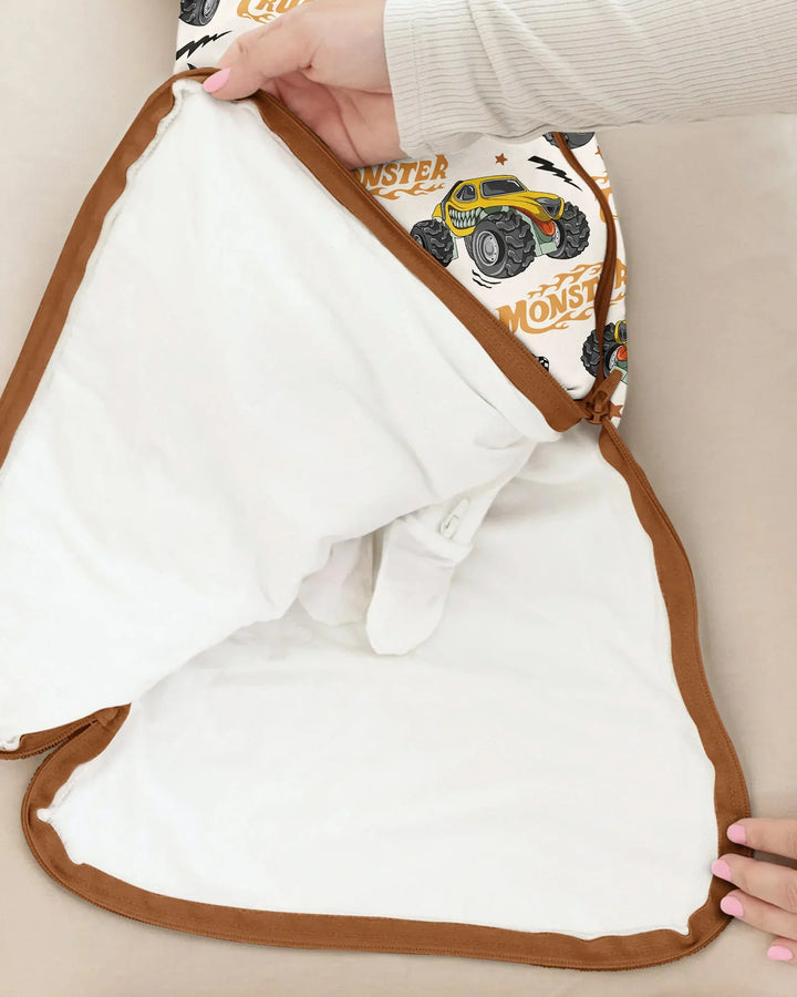 Vroom Vroom Monster Truck Bamboo Sleep Bag