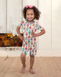 Retro Halloween Potions Bamboo Two Piece Short Sleeve Shorts Pajama Set