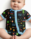 Pixel Game Lover Matching Bamboo Shorty Zippy