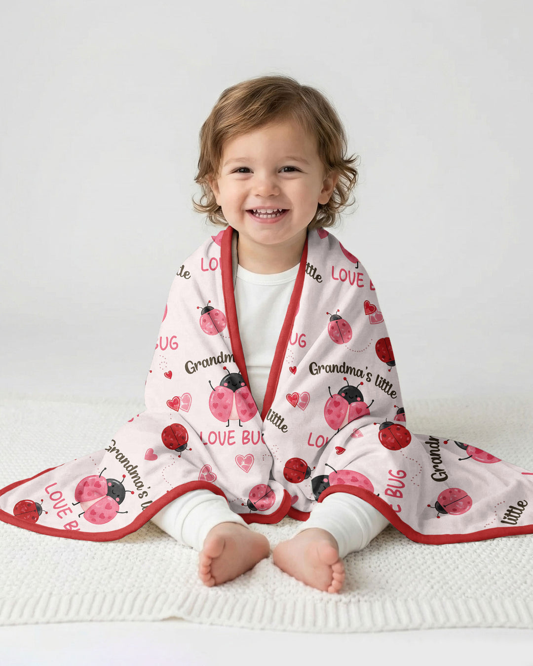 Grandma's Little Love Bug Bamboo Blanket