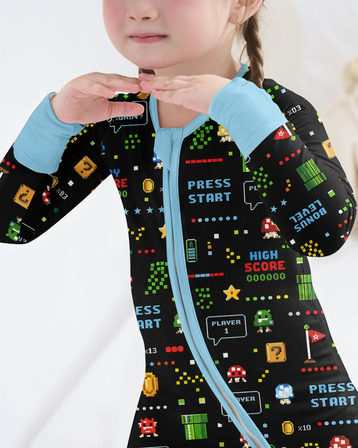 Pixel Game Lover Matching Bamboo Convertible Zippy