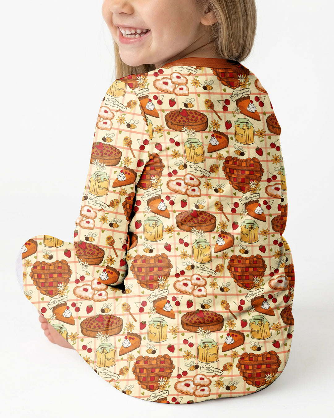 Harvest Pie Picnic Bamboo Two Piece Long Sleeve Pajama Set
