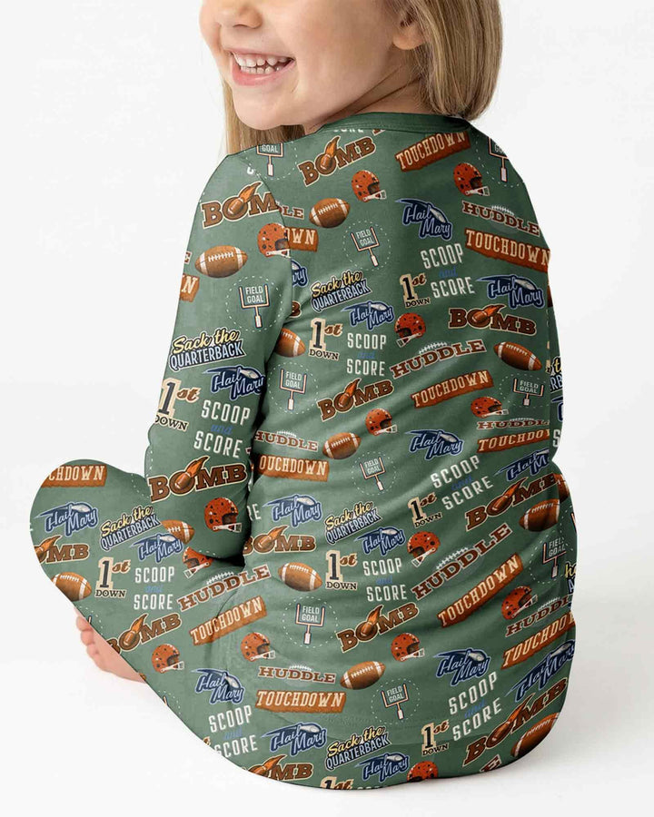 Template Bamboo Two Piece Long Sleeve Pyjamas Set