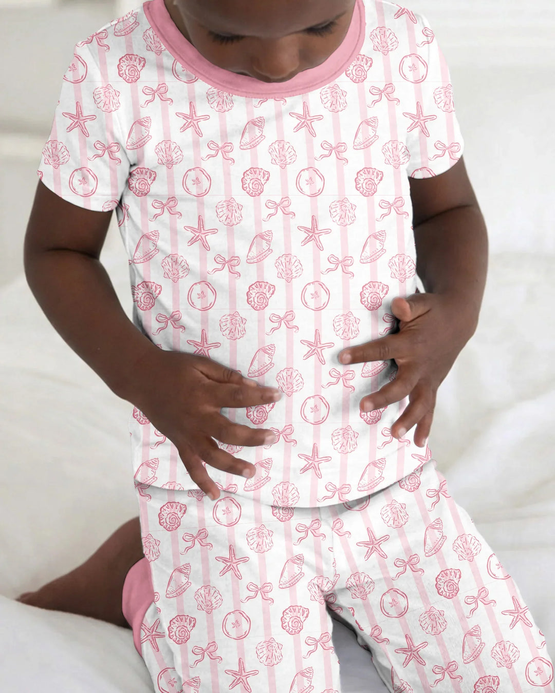 Coastal Keepsakes Family Matching Bamboo Two Piece Short Sleeve Pajama Set