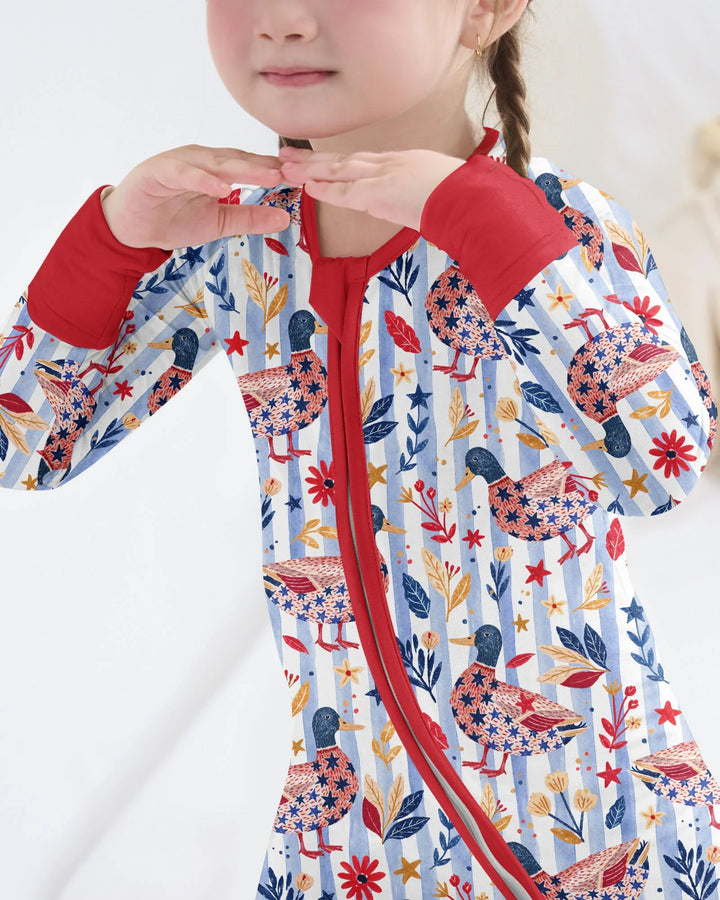 Patriotic Mallard Duck Bamboo Convertible Zippy
