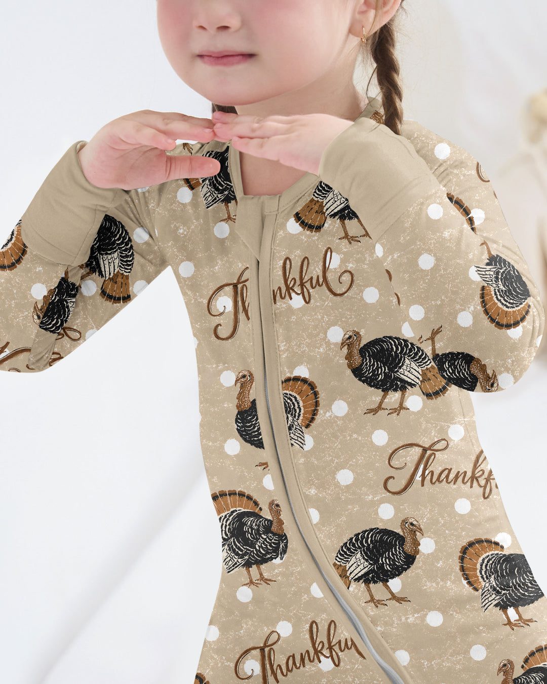 Turkey Thankful Bamboo Convertible Zippy