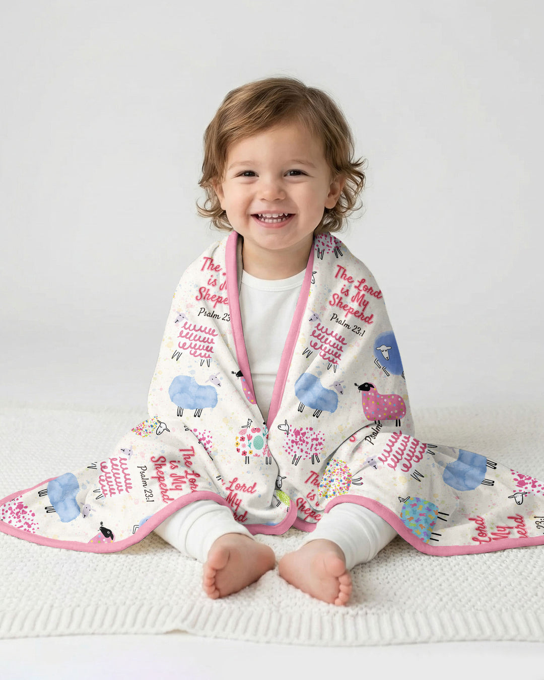 The Lord Is My Shepherd Psalm 23 Bamboo Blanket
