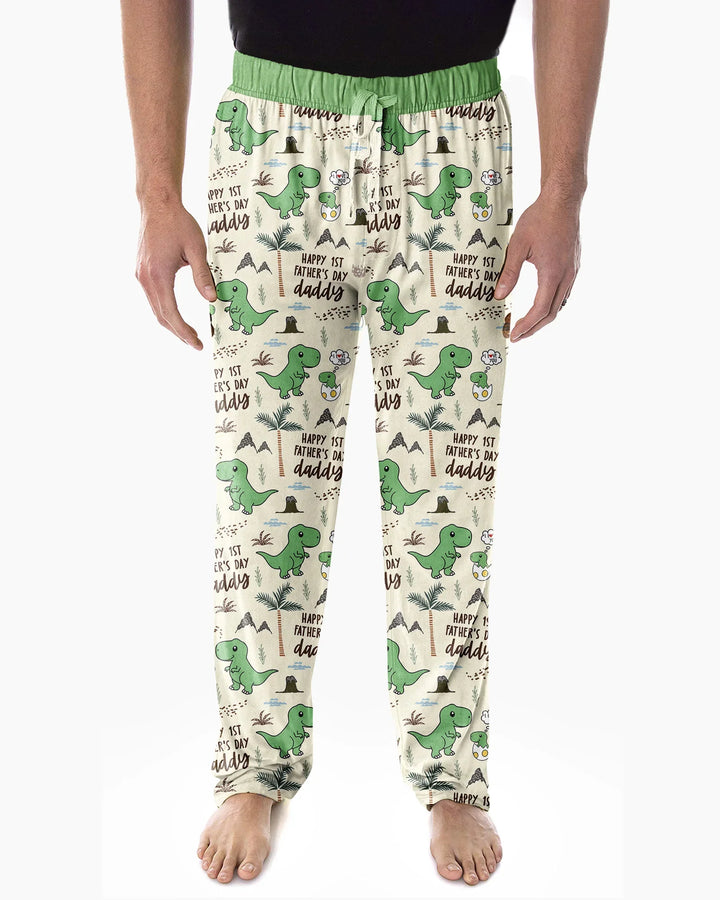 First Father's Day Daddysaurus Bamboo Men's Pajama Set
