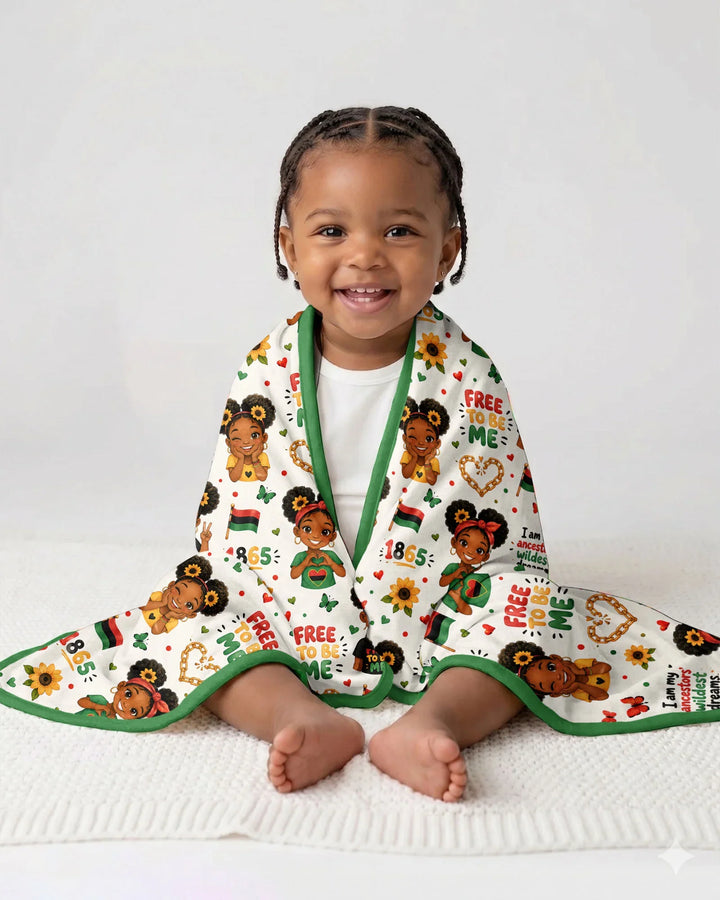Juneteenth I am My Ancestors' Wildest Dream Bamboo Blanket