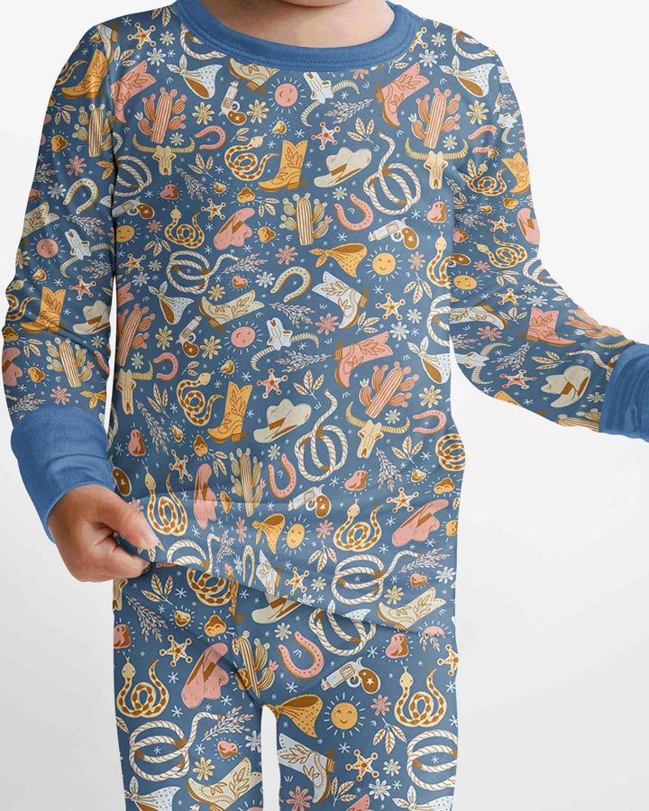 Template Bamboo Two Piece Long Sleeve Pyjamas Set