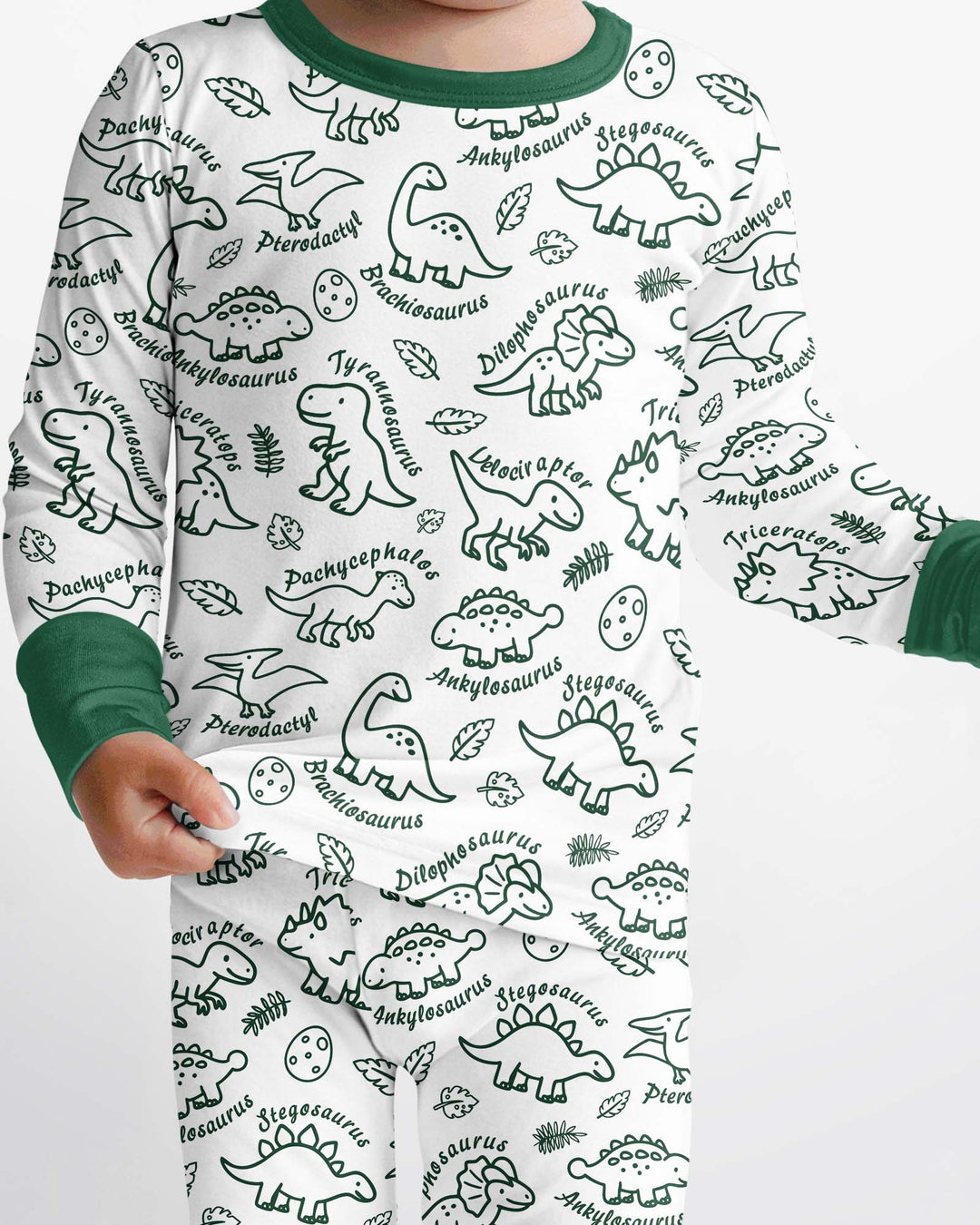 Template Bamboo Two Piece Long Sleeve Pyjamas Set