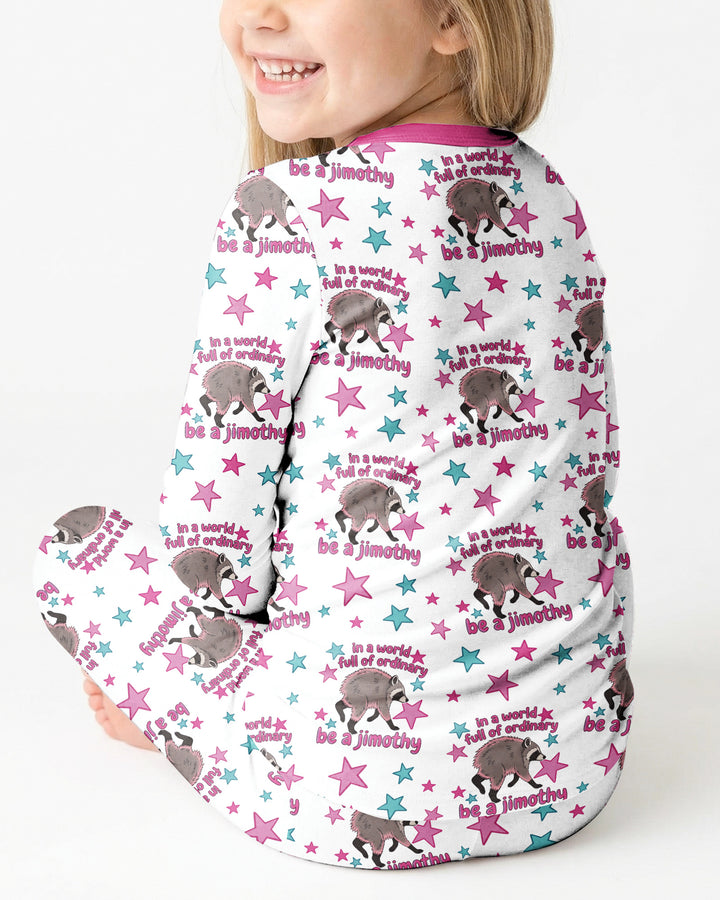 In A World Full Of Ordinary Be A Jimothy Bamboo Two Piece Long Sleeve Pajama Set