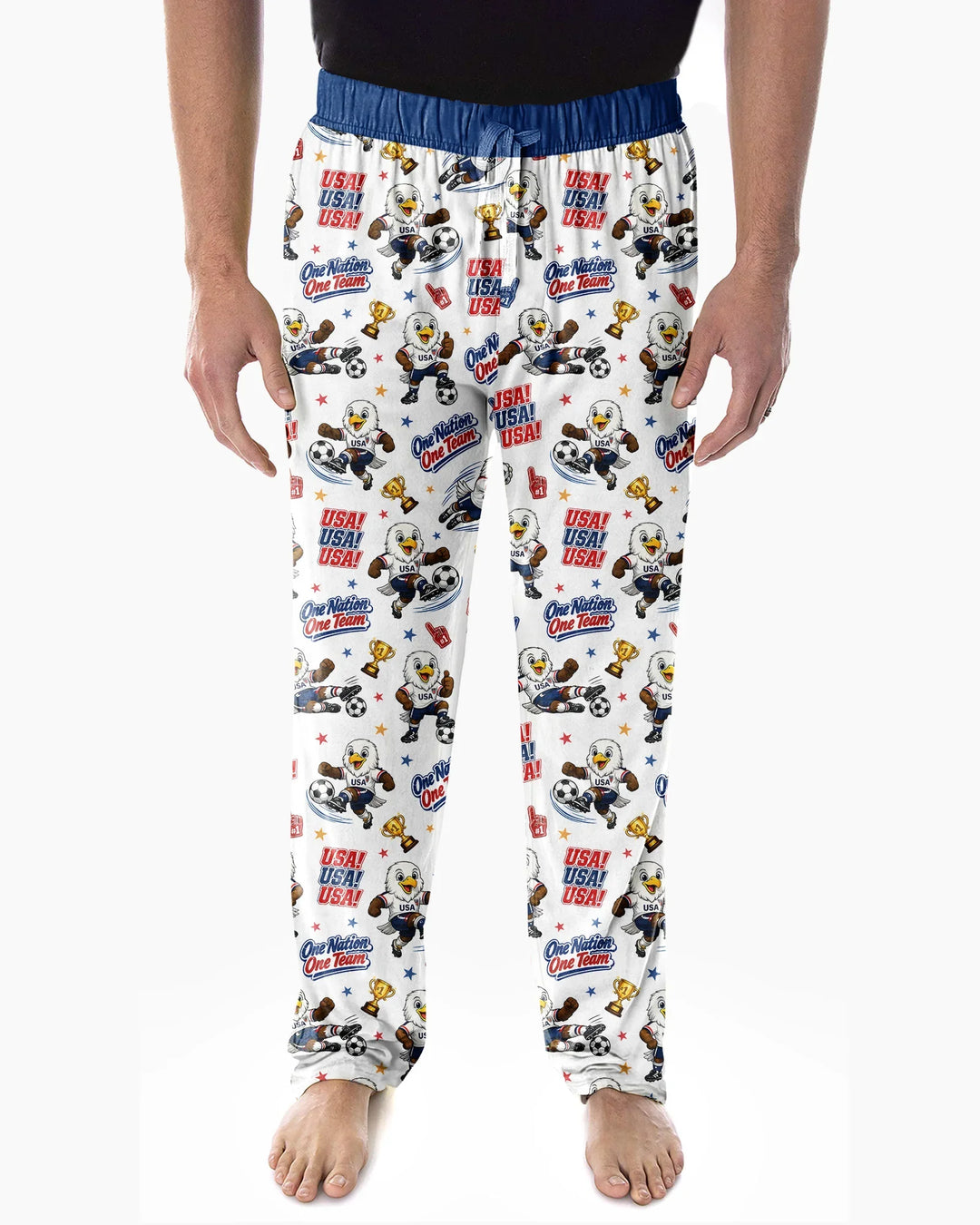 Soccer One Nation One Team Bamboo Men's Pajama Set