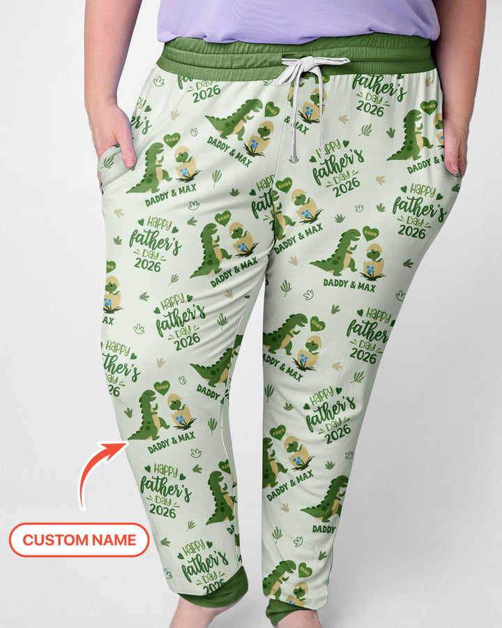 Custom Name Fathers Day 2026 Bamboo Women Pajama Set
