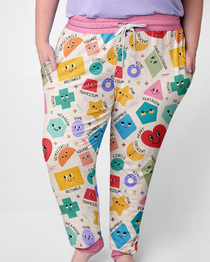 Happy Shape Squad Family Matching Bamboo Women Pajama Set