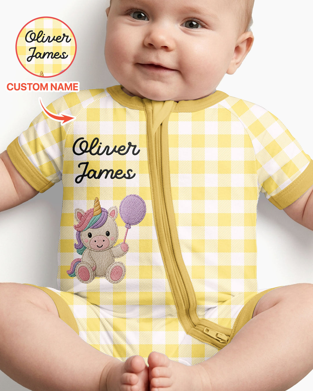 Teddy Bear Baby Bamboo Shorty Zippy