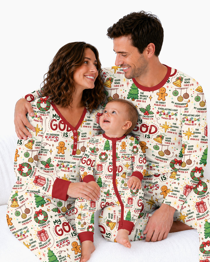 Christmas My God Is Bamboo Women Pajama Set