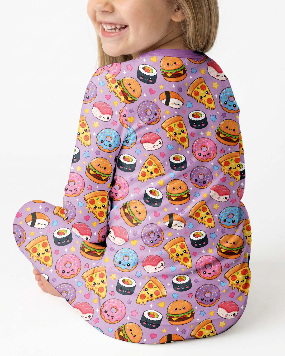 Template Bamboo Two Piece Long Sleeve Pyjamas Set