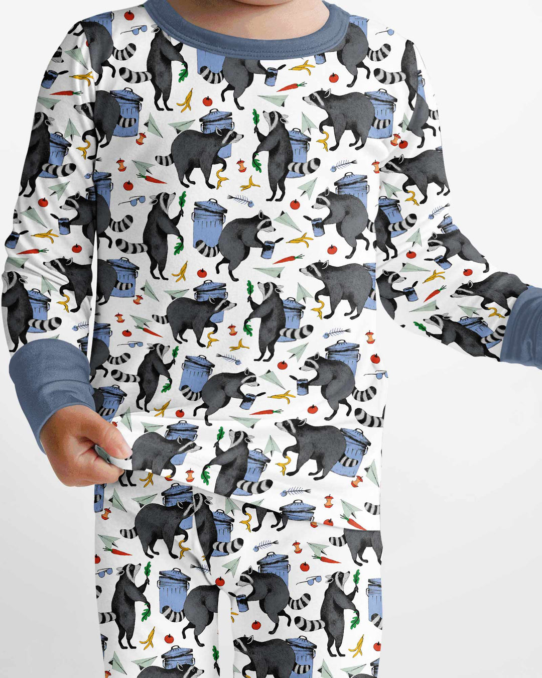Trash Panda Adventures Bamboo Two Piece Long Sleeve Pajama Set