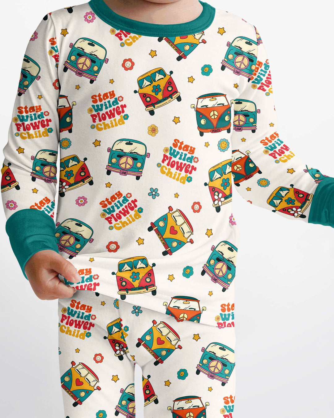 Template Bamboo Two Piece Long Sleeve Pyjamas Set
