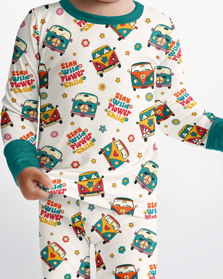 Template Bamboo Two Piece Long Sleeve Pyjamas Set