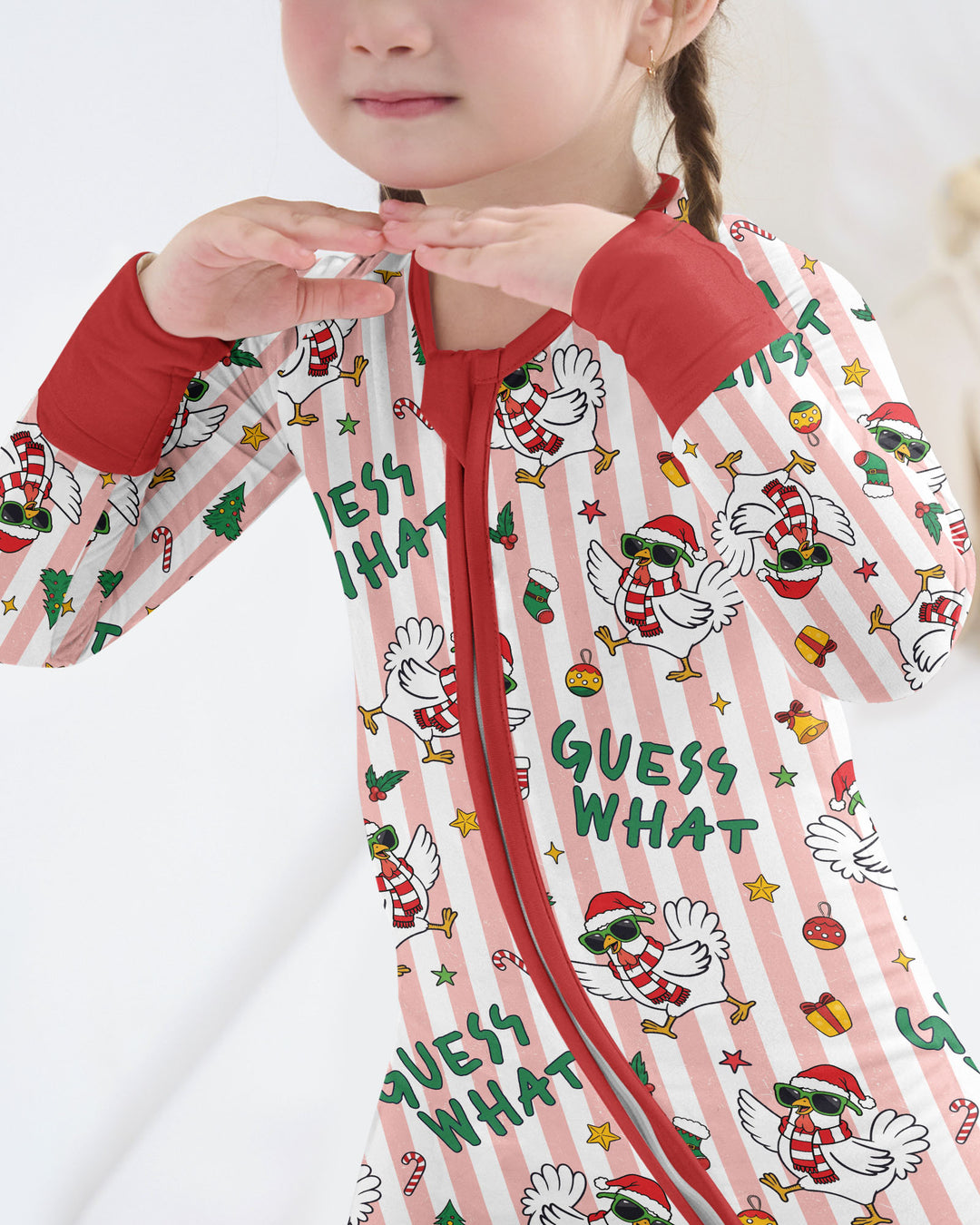 Guess What Chicken Butt Christmas Bamboo Convertible Zippy