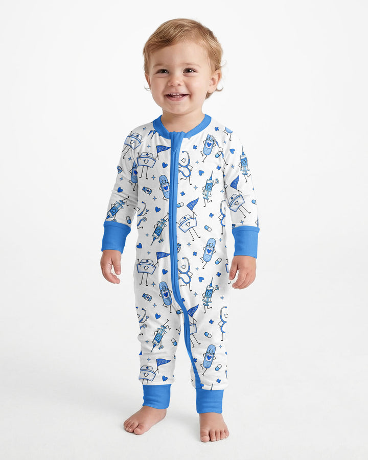 Cute Nurse Crew Bamboo Convertible Zippy