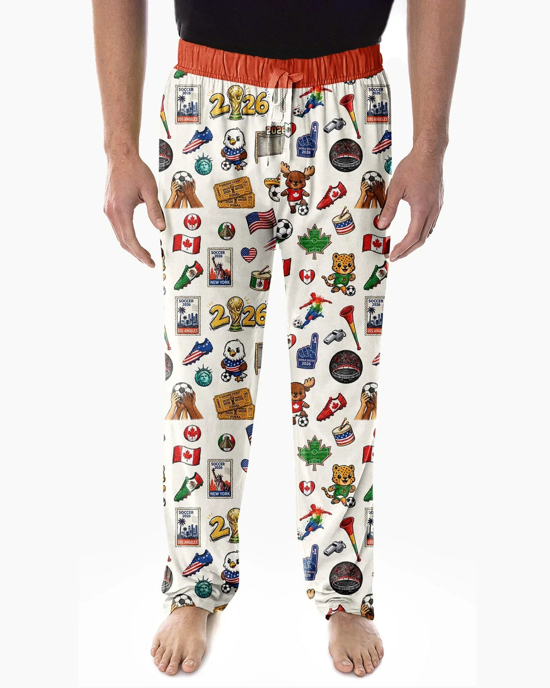 Soccer Cup 2026 Family Matching Bamboo Men's Pajama Set