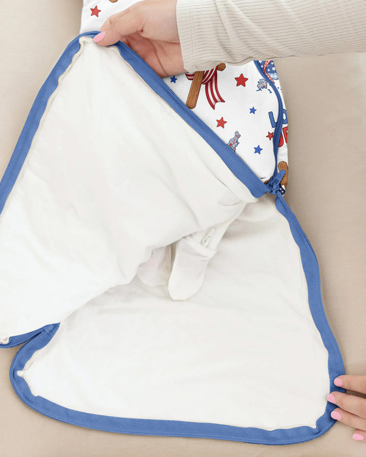 Loves Jesus And America Too Bamboo Sleep Bag