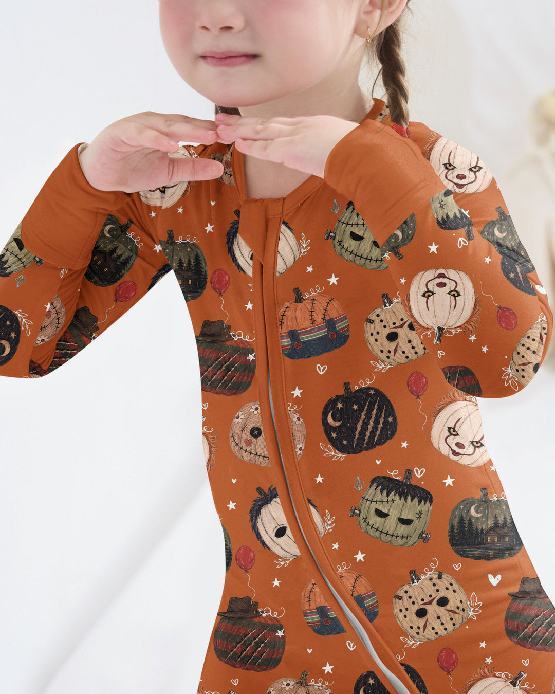 Spooky Slasher Pumpkins Bamboo Convertible Zippy