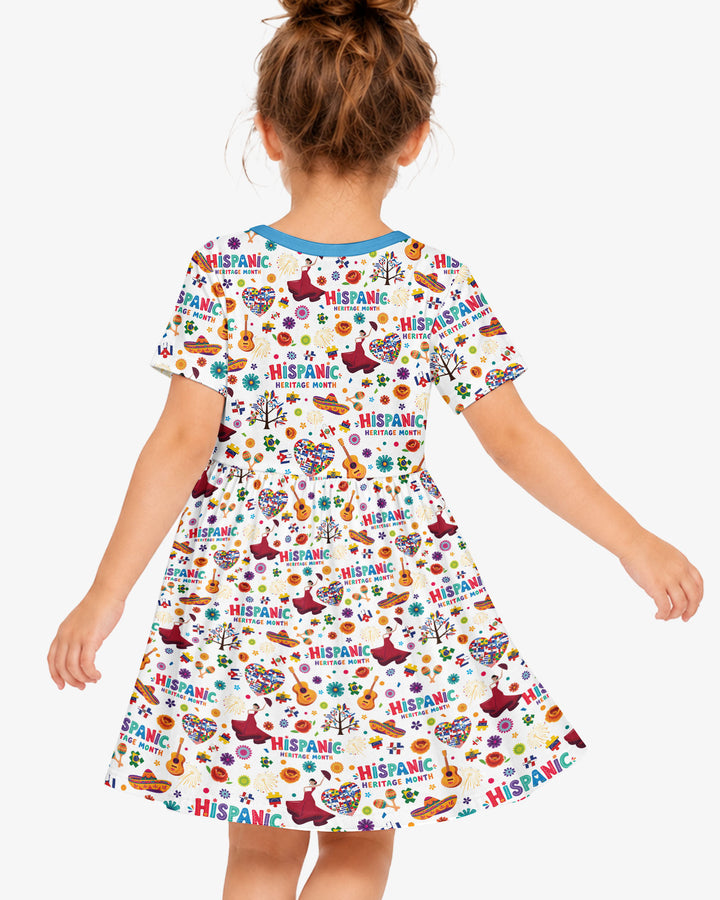 Fiesta Hispanic Heritage Month Bamboo Twirl Dress