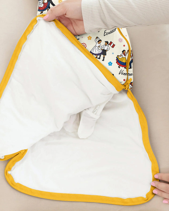 Hispanic Traditional Folkloric Dress Bamboo Sleep Bag