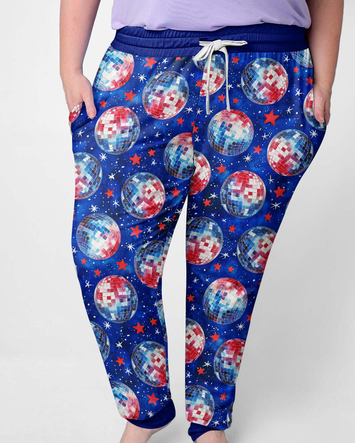 USA Disco Balls Bamboo Women Pajama Set