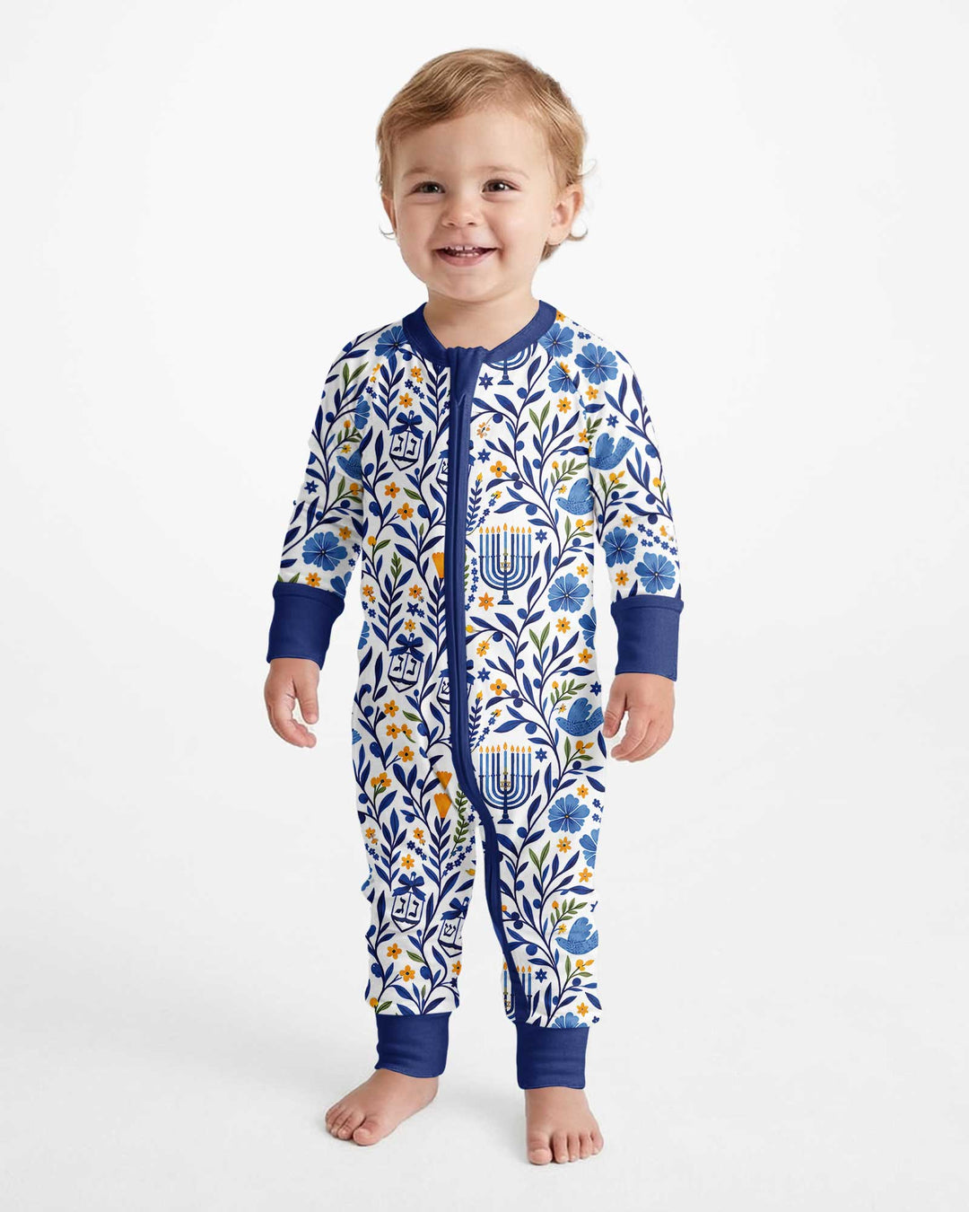 Hanukkah Toile Bamboo Convertible Zippy