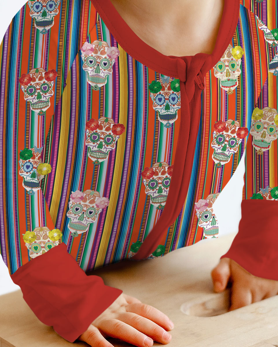 Day of the Dead Vintage Bamboo Convertible Zippy