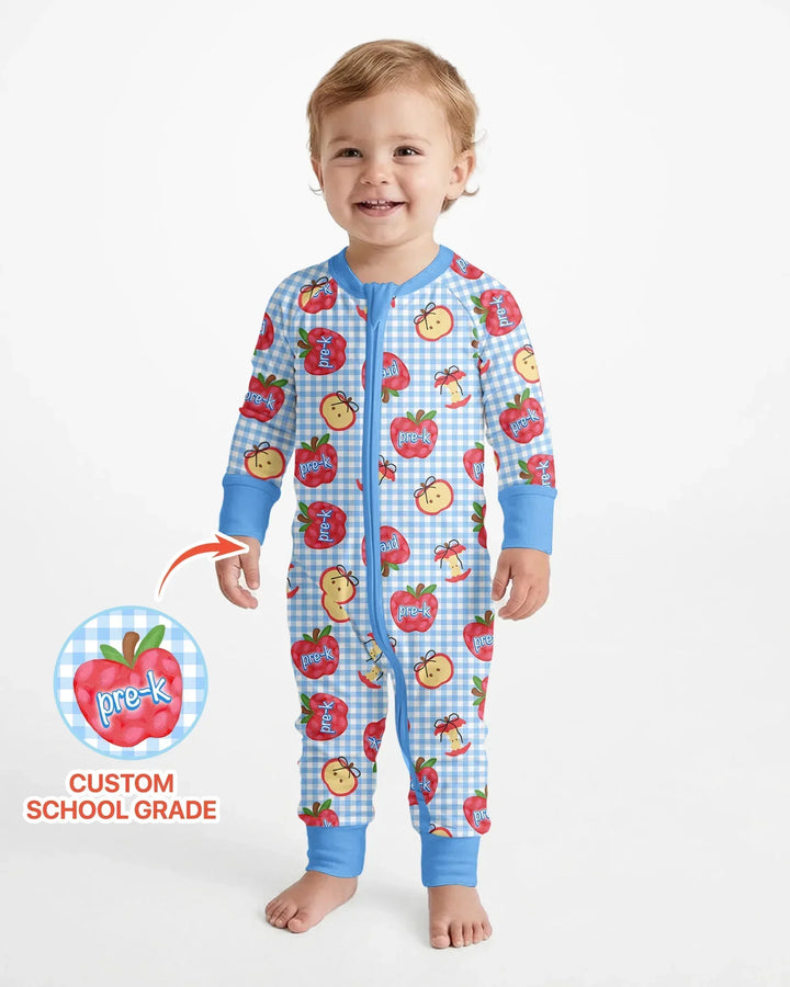 Custom School Grade Apple Days Bamboo Convertible Zippy
